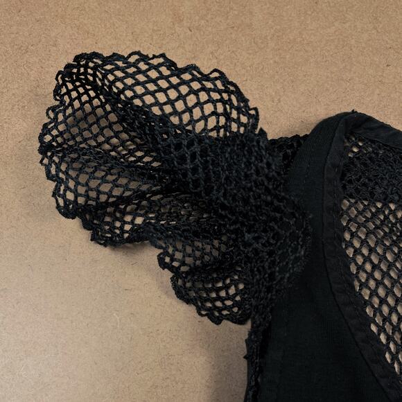 Vintage Lip Service SAMPLE 2002 Black Carlisle's Cargo Cutie Raid Y2K Goth Top - Picture 10 of 16